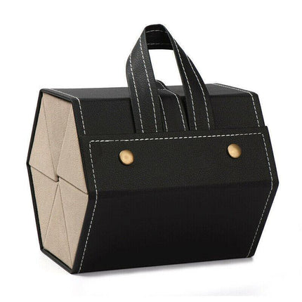 Black Multi-slot Eyeglasses Holder Storage Box Sunglasses Case Glasses Organizer - Aimall