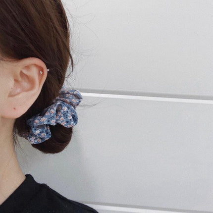 Fresh Hair Accessories Printed Hair Band Hair Rope Hair Ring Elastic Headband - Aimall