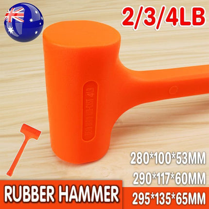 Dead Blow Rubber Hammer Mallet 2/3/4lbs Non Slip 64oz / 1800g mechanic Builder - Aimall
