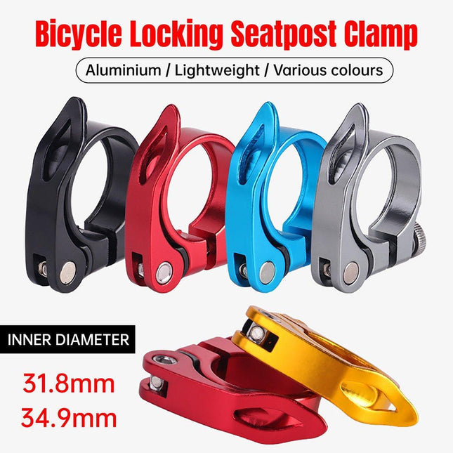 Quick Release Bicycle Seat Tube Clamp Multi Color Lever Lock Cycling Accessories