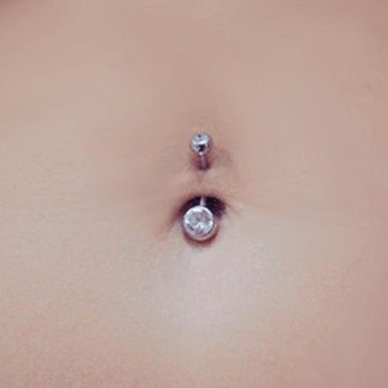 10x Bulk Set 316L Titanium Belly Bar Navel Surgical Steel Button Body Piercing - Aimall