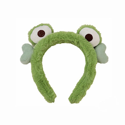 Cute Frog Makeup Hair Band Side Elastic Hair Band Girls Hair Band Decoration - Aimall