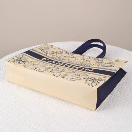 25x Fashion Non Woven Tote Bags Reusable Shopping Bags Clothing Store Retro Style