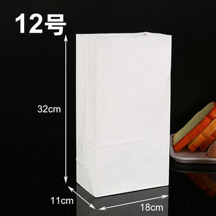 100PCS Disposable Greaseproof Paper Bag Bread Snack Cookie Doughnut Takeout - Aimall
