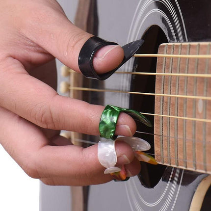 15PCS+1 BOX Guitar Picks Bass Thumb Finger Nail Colorful Plectrum Guitar Banjo - Aimall