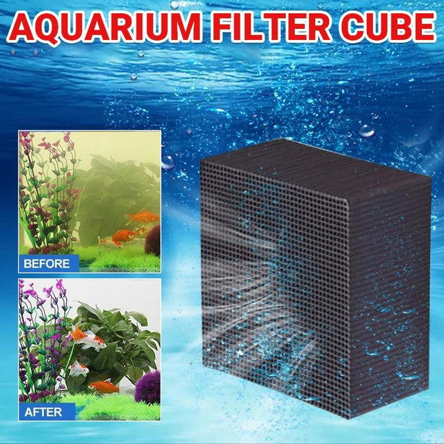 Eco-Aquarium Carbon Filter For Fish Tank Water Purifier Cube Aquarium Cleaner - Aimall