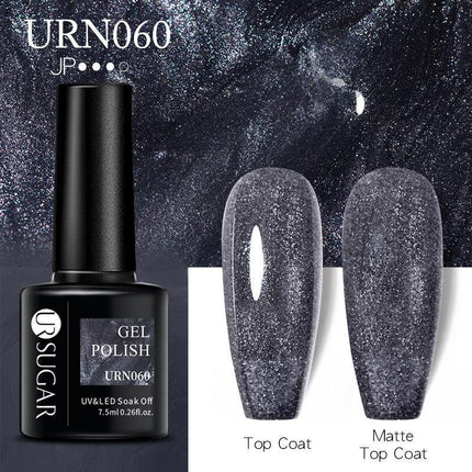 Color Glitter Nail Gel Polish UV LED Varnish Soak Off Manicure Top & Base Coat - Aimall