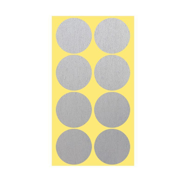 8/13/25/50mm Colour Sticker Dots Adhesive Round Labels Circular Scrapbooking Silver - Aimall