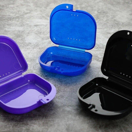 Orthodontic Retainer Box Teeth Mouth Denture Dental Case Guard Storage Sport - Aimall