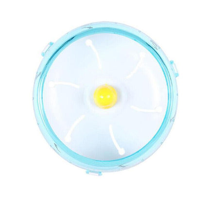 Blue Hamster Guinea Pig Running Disc Cage Accessories Running Round Wheel Pet Toys - Aimall