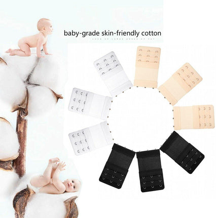 Maternity Strap Clip On Bra Extender Extension 3 Hooks Ladies Plus Size - Aimall