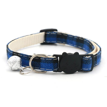 Cat Collar Reflective with Safety Release Breakaway Buckle Kitten Puppy Pet Bell - Aimall