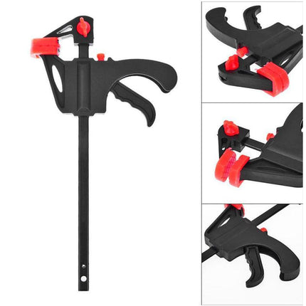 Quick Woodworking Clip Bar Clamp F-tyle Grip Quick Ratchet Release Squeeze Tools - Aimall