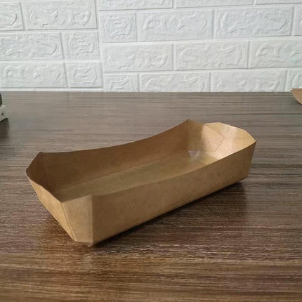 500PCS Boat Serving Baskets Paper Popcorn Trays Cardboard Storage Boxes - Aimall