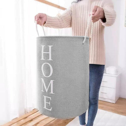 60L Large Foldable Laundry Washing Clothes Storage Hamper Basket Bin Organiser - Aimall