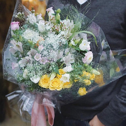 100x4Sizes Clear Cellophane Wrap Roll Gift Flower Bouquet Baskets Wrapping Paper - Aimall