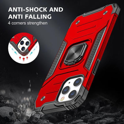 Red Case For iPhone 13 12 11 Pro Max XR X XS 7 8 PLUS Shockproof Rugged Cover - Aimall