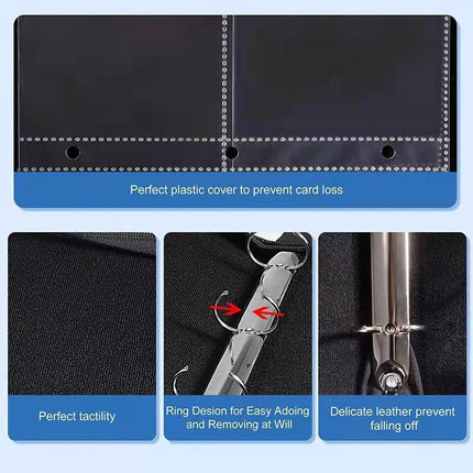900 Pockets Cards Holder Storage Bag 900 Card Holder Capacity Album Collector - Aimall