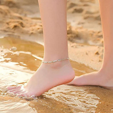 Classic Bohemian 18K Gold Plated Heshe Chain Anklet Foot Jewelry Beach Gift - Aimall