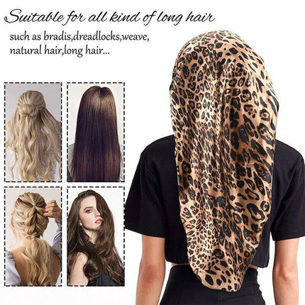 Sleep Cap Satin Silk Bonnet Wrap Hat Headwear Hair Sock Long Head Cover Turban - Aimall