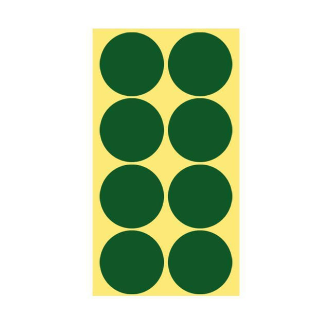 8/13/25/50mm Colour Sticker Dots Adhesive Round Labels Circular Scrapbooking Green - Aimall