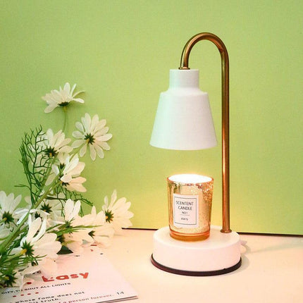 Aromatherapy Melting Wax Lamp Dimmable Night Light Table Candle Warmer Lamp - Aimall