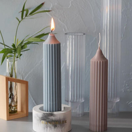 Long Pole Candle Mold Plastic Pillar Candle Making DIY Candle Mould Supplies - Aimall