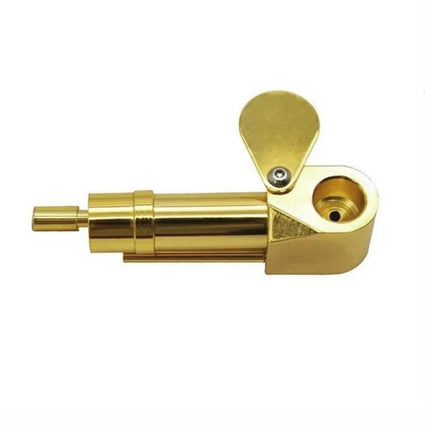 Solid Brass Tobacco Smoking Pipe Brass Chamber Bowl Hand Proto Pipes Hot - Aimall