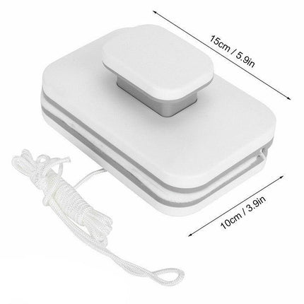 Magnetic Window Glass Cleaning Tool Double Side Glass Cleaner Brush Wiper Home - Aimall