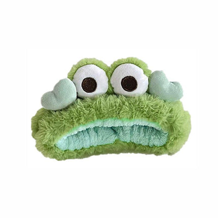Cute Frog Makeup Hair Band Side Elastic Hair Band Girls Hair Band Decoration - Aimall