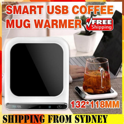 Smart USB Coffee Mug Warmer Tea Milk Cup Heater Pad Heating Plate - Aimall