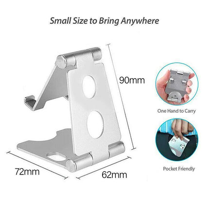 Aluminum Phone Stand Holder Home Office Desk Desktop For iPhone Cellphone AU - Aimall