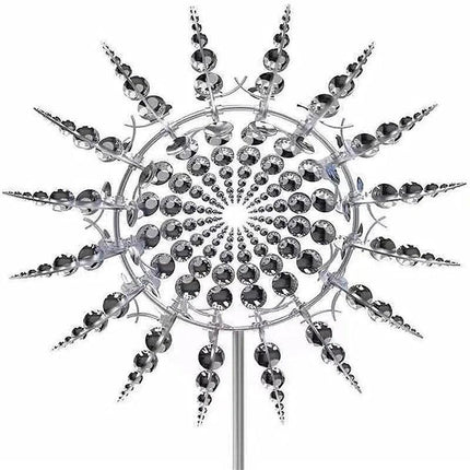 Unique and Magical Metal Windmill Kinetic Metal Wind Spinners Garden Decoration - Aimall