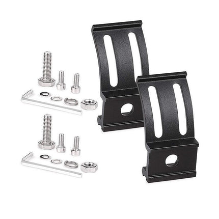2X Mounting Brackets Rotating Slide Base Mounts AL Alloy For LED Work Light Bar - Aimall