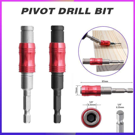 Magnetic Pivot Drill Bit Holder Steel Impact Pivoting Swivel Screw Drill-Bit Tip - Aimall