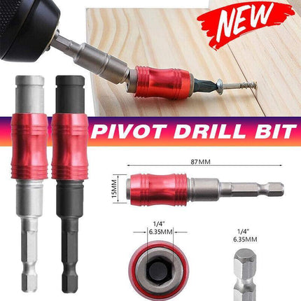 Magnetic Pivot Drill Bit Holder Steel Impact Pivoting Swivel Screw Drill-Bit Tip - Aimall