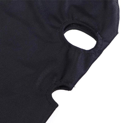 Black Face Mask Blindfold Head Mask Open Eye Mouth Adult Cosplay Gimp Mask - Aimall