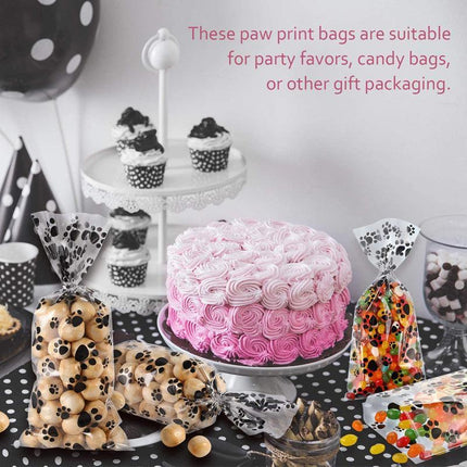 200x Opp Flat Pocket Cellophane Animals Halloween Kids Party Candy Packaging Bag - Aimall