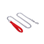 120CM Pet Dog Puppy Metal Chain Lead With Soft Padded Handle Leash Heavy Duty - Aimall