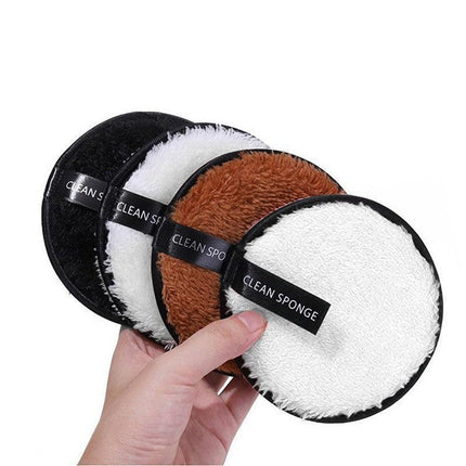 1/3X Reusable Makeup Remover Pads Microfiber Face Cleaner Puff Facial Cleansing - Aimall
