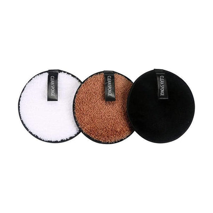 1/3X Reusable Makeup Remover Pads Microfiber Face Cleaner Puff Facial Cleansing - Aimall
