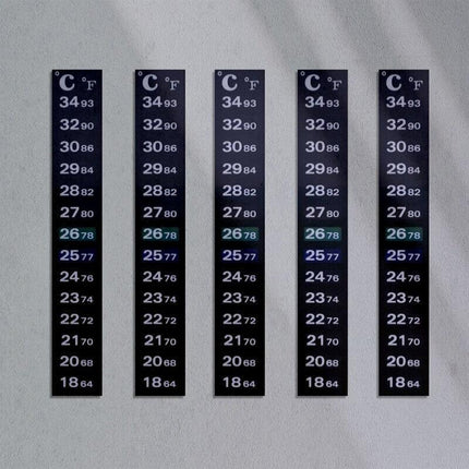 UPTO 10x Aquarium Thermometer Fish Tank Sticker Temperature Strip Dual Scale HOT - Aimall