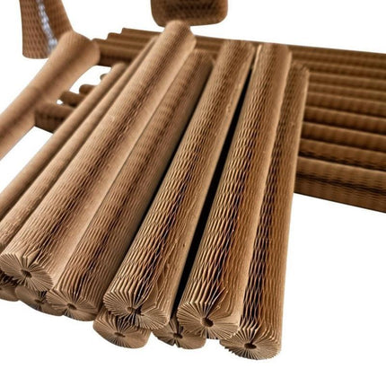 100 X Honeycomb Packing Paper Wrap,22/35/45CM Premium Recycled Cushioning Kraft - Aimall