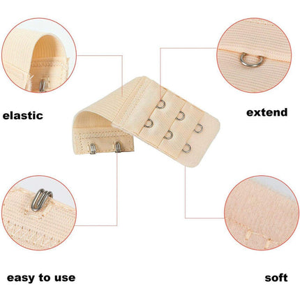 Maternity Strap Clip On Bra Extender Extension 2 Hooks Ladies Plus Size - Aimall