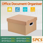 5PCS File Paper Storage Box Storage Holder Office Sundries Storage Organizer - Aimall
