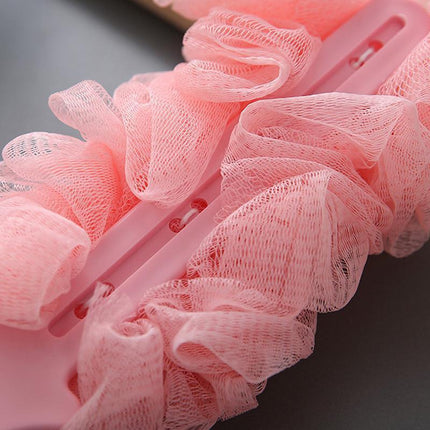 2PCS Long Handle Bath Brush Soft Mesh Sponge Back Scrubber Body Puff Shower - Aimall