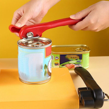 Tin Smooth Edge Professional Can Opener Manual Stainless Steel Safe Cut Lid Side - Aimall