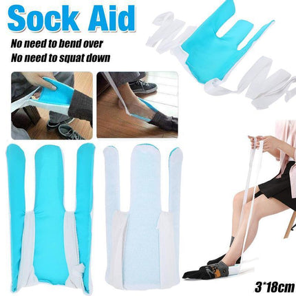 Sock Aid Easy On And Off Stocking Slider Pulling Assist Device Compression Sock - Aimall