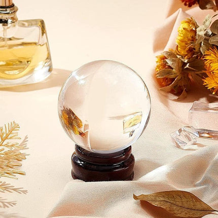 80mm Clear Glass Crystal Healing Ball Photography Lens Ball Sphere Decoration - Aimall