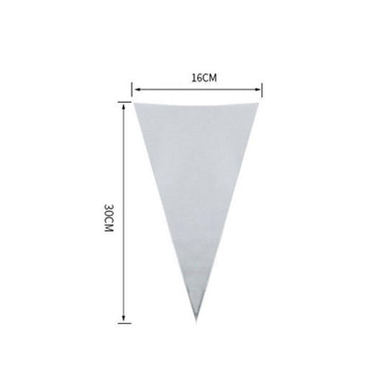 100 Clear Cello Cone Bags Easter Lollies Lolly Favours Candy Treat STOCK - Aimall